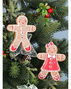 Gisela Graham - Gingerbread figures (Set of 2)